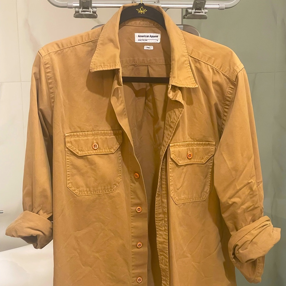 Made in America, American Aparrel twill shirt. Size medium, pre-owned.